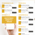 Dyżury telefoniczne – 31.10-04.11.2022