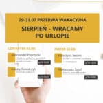 Dyżur tygodniowy – 1-2.08.2024