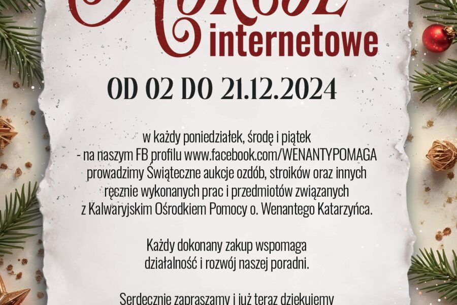 BOŻONARODZENIOWE AUKCJE INTERNETOWE 2024